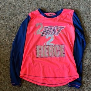 Great for running. Writing is a little torn and has minor stains.